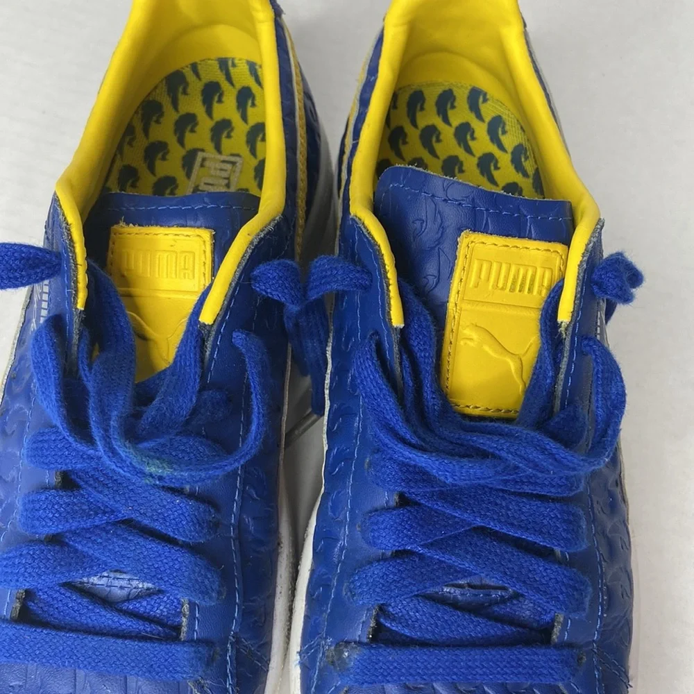 Puma Clyde in Blue and Dandelion Yellow, 5.5 - Picture 16 of 16